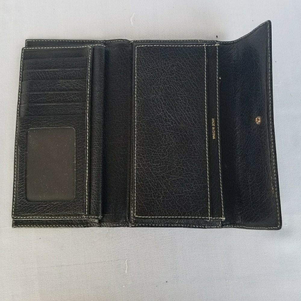 EUC Kate Spade Black Pebble Grain Leather Wallet - Picture 5 of 7
